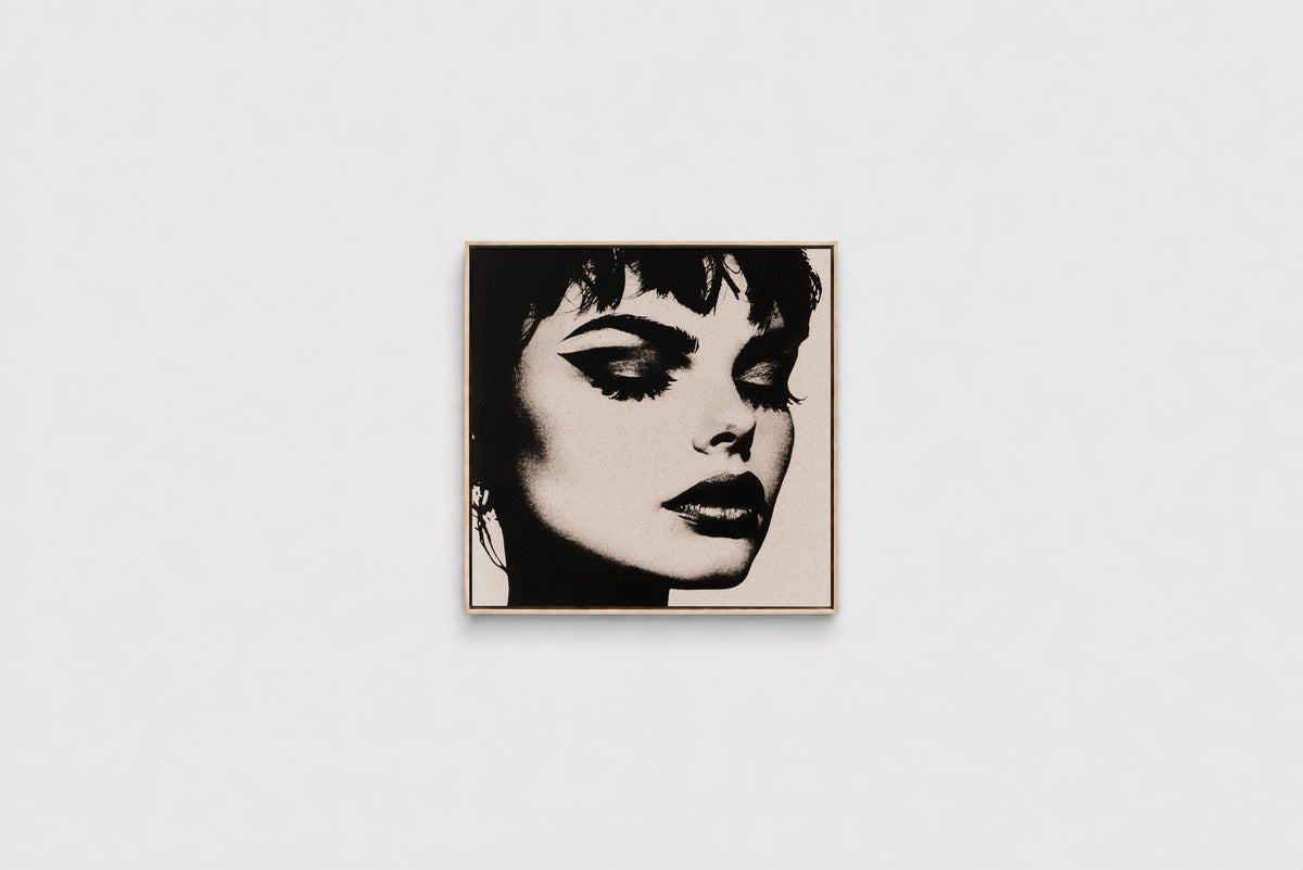 Les Trois Femmes III – Square 60cm Framed Canvas