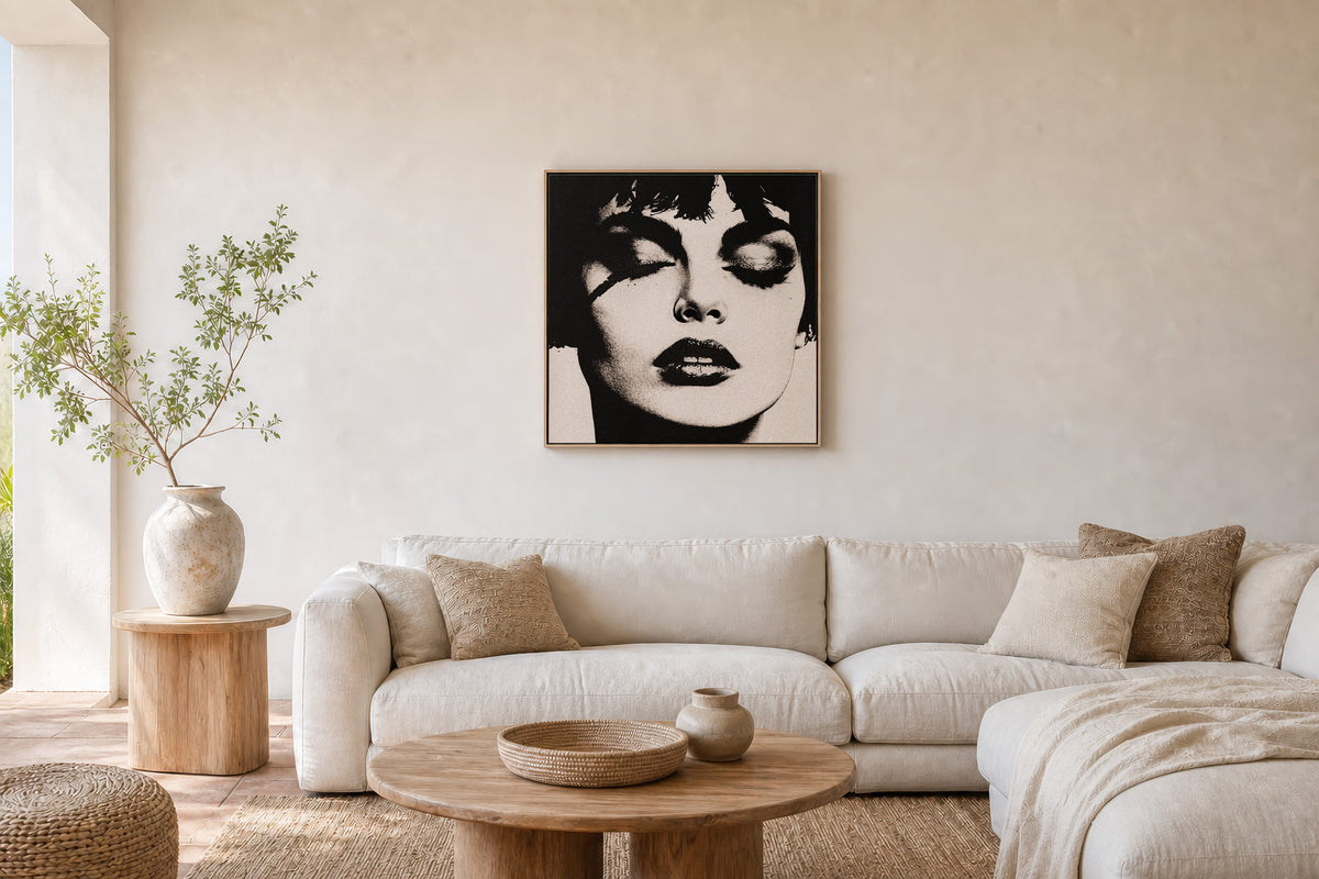 Les Trois Femmes II – Square 60cm Framed Canvas