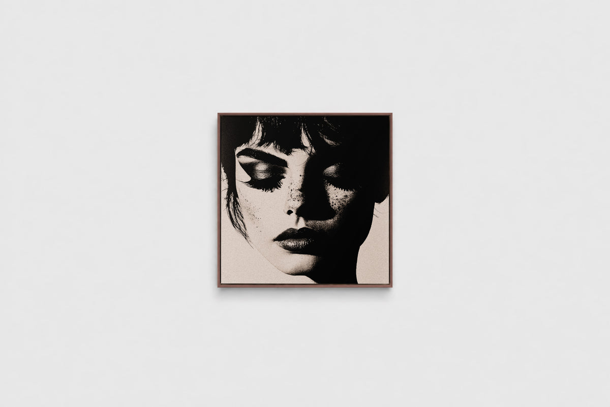 Les Trois Femmes I – Square 60cm Framed Canvas