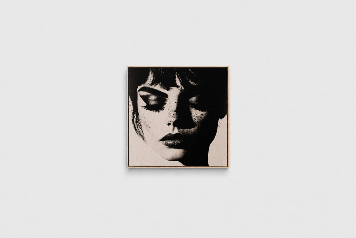 Les Trois Femmes I – Square 60cm Framed Canvas