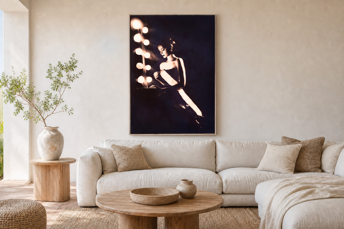 Lipstick & Courage – A0 Framed Canvas
