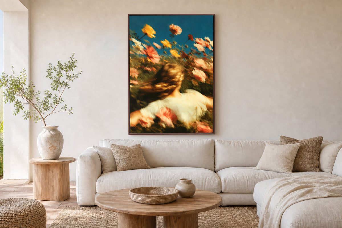 Nostalgia in Bloom I – A0 Framed Canvas