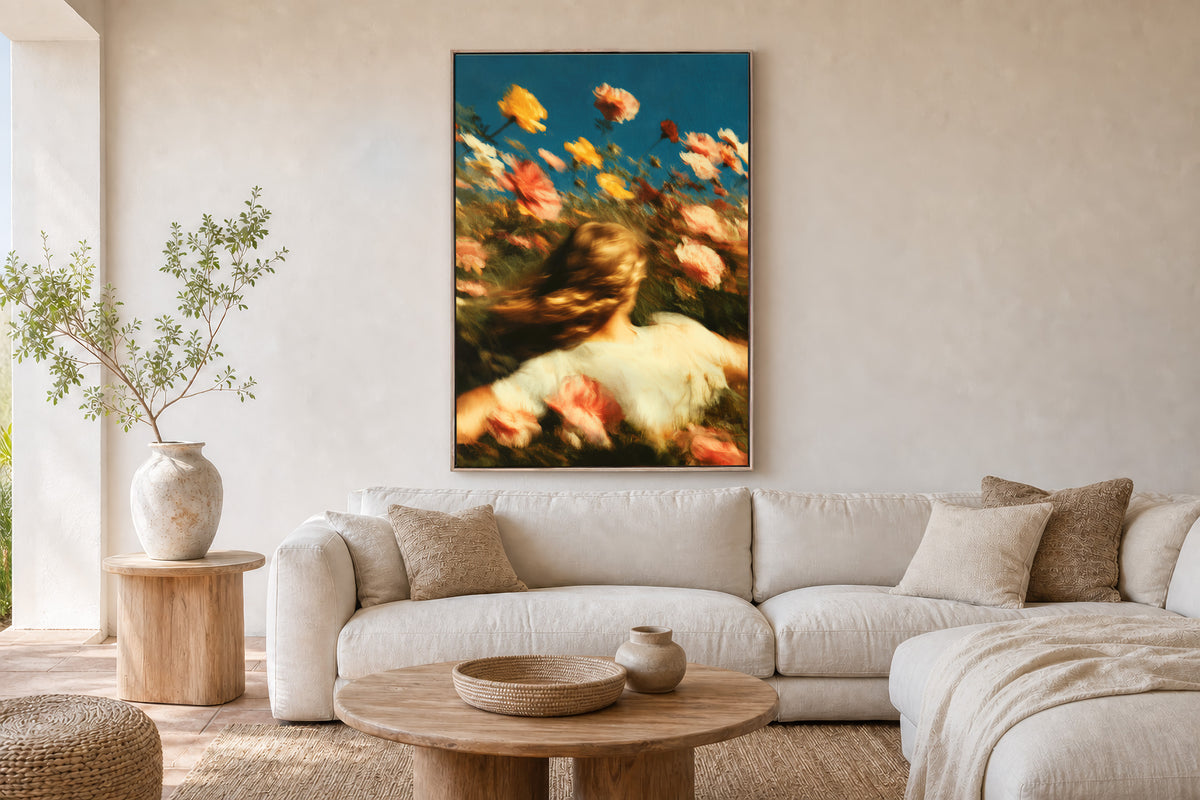 Nostalgia in Bloom I – A0 Framed Canvas