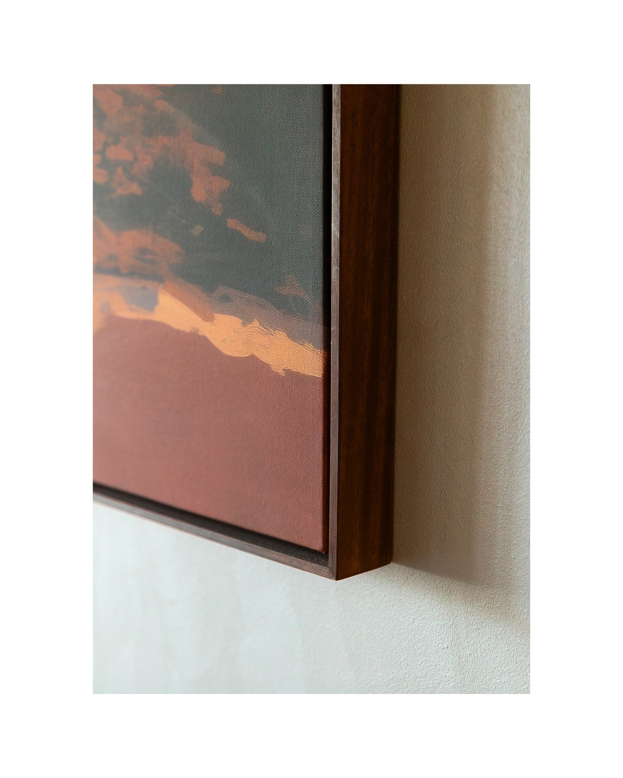 Resting on the Shoreline – Framed Canvas (89 × 124 cm)