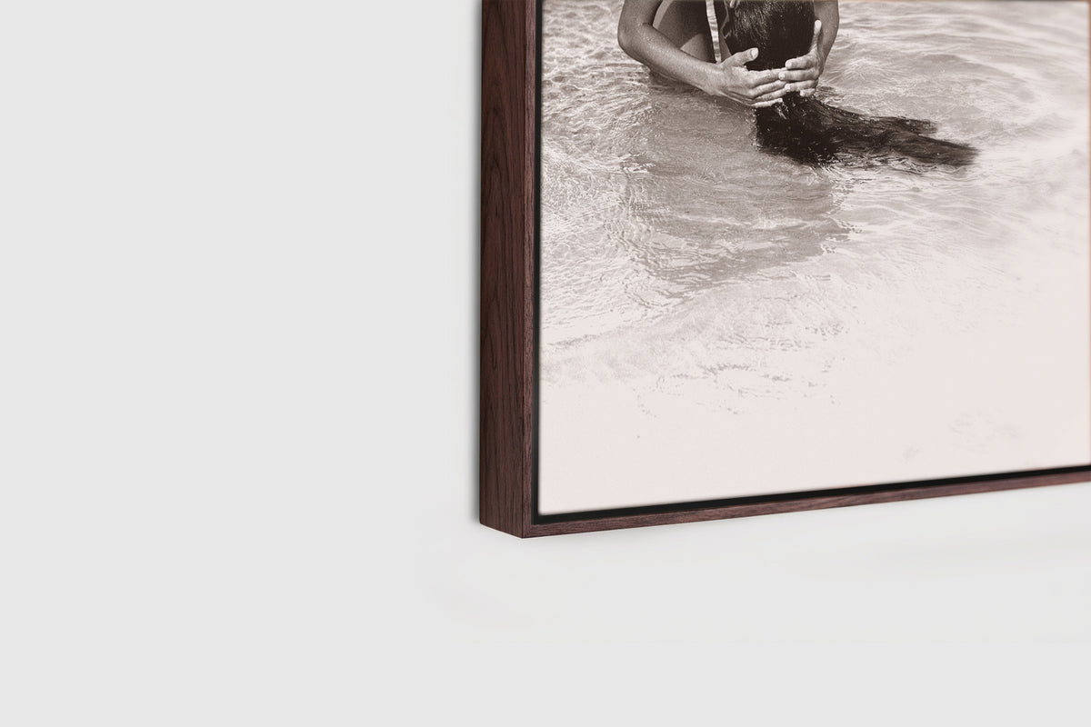 The Girl and the Sea – A0 Framed Canvas