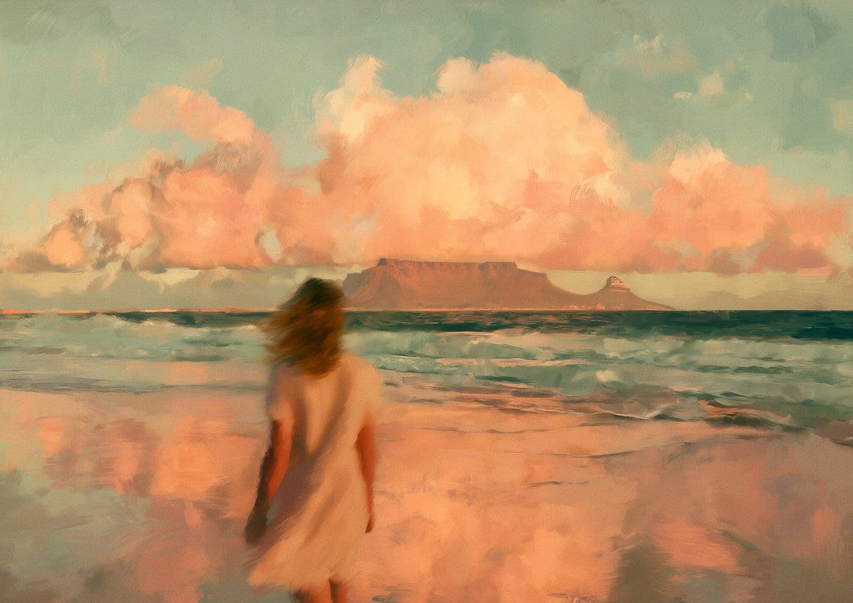 The Shore Remembers Her – A0 Framed Canvas