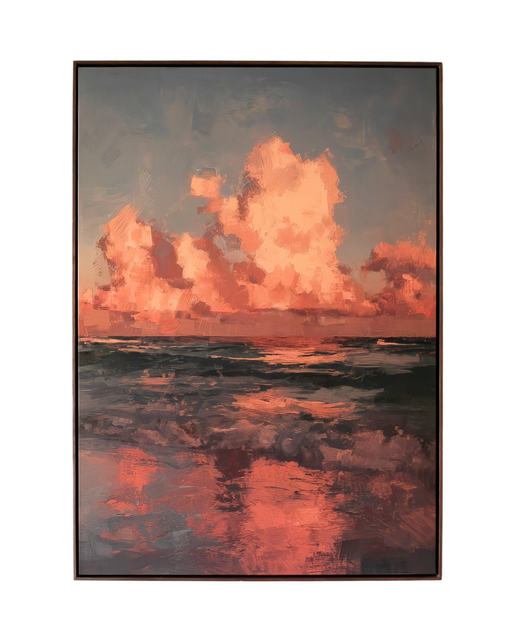 Crimson Tide – Framed Canvas (89 × 124 cm)