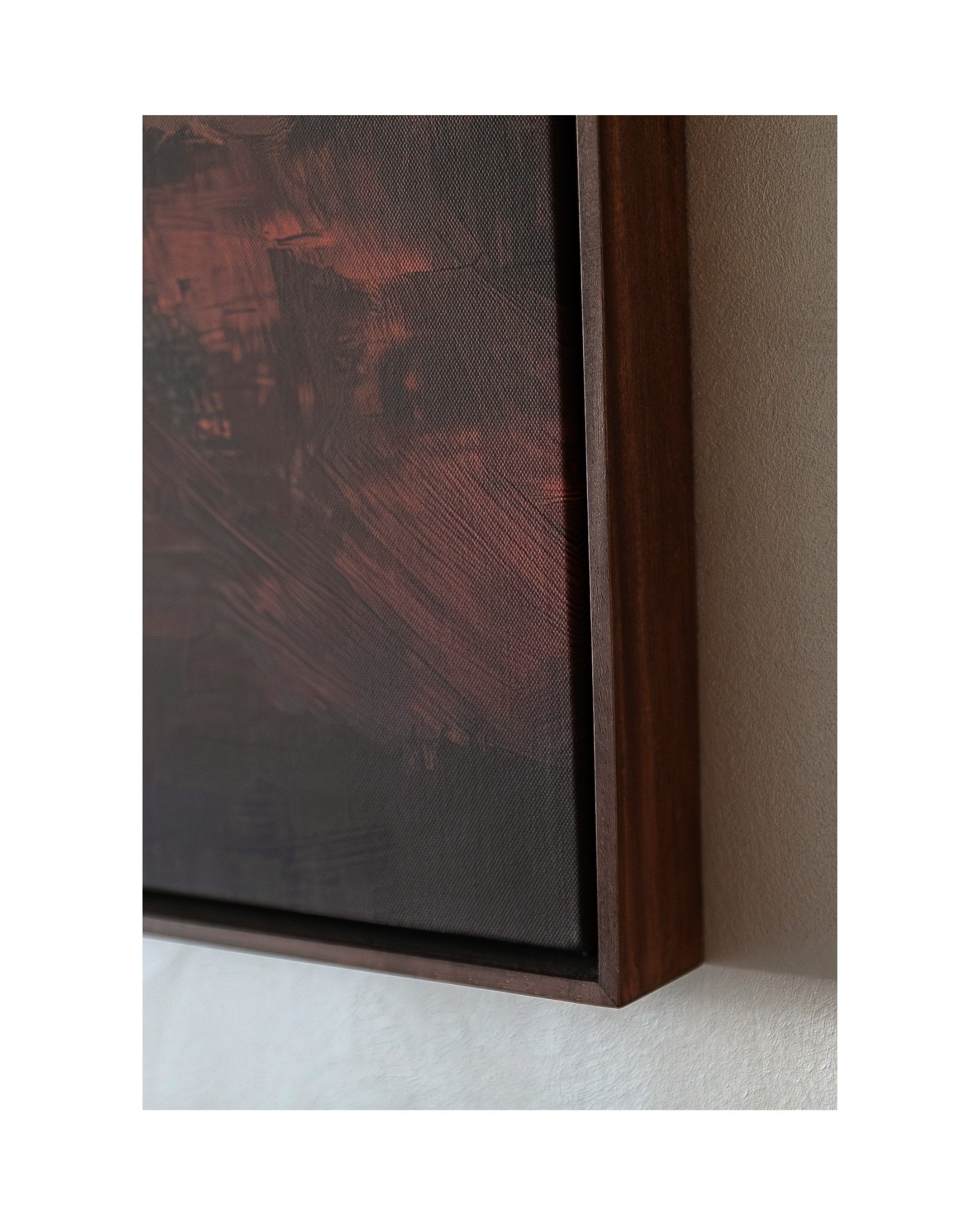 Crimson Tide – Framed Canvas (89 × 124 cm)