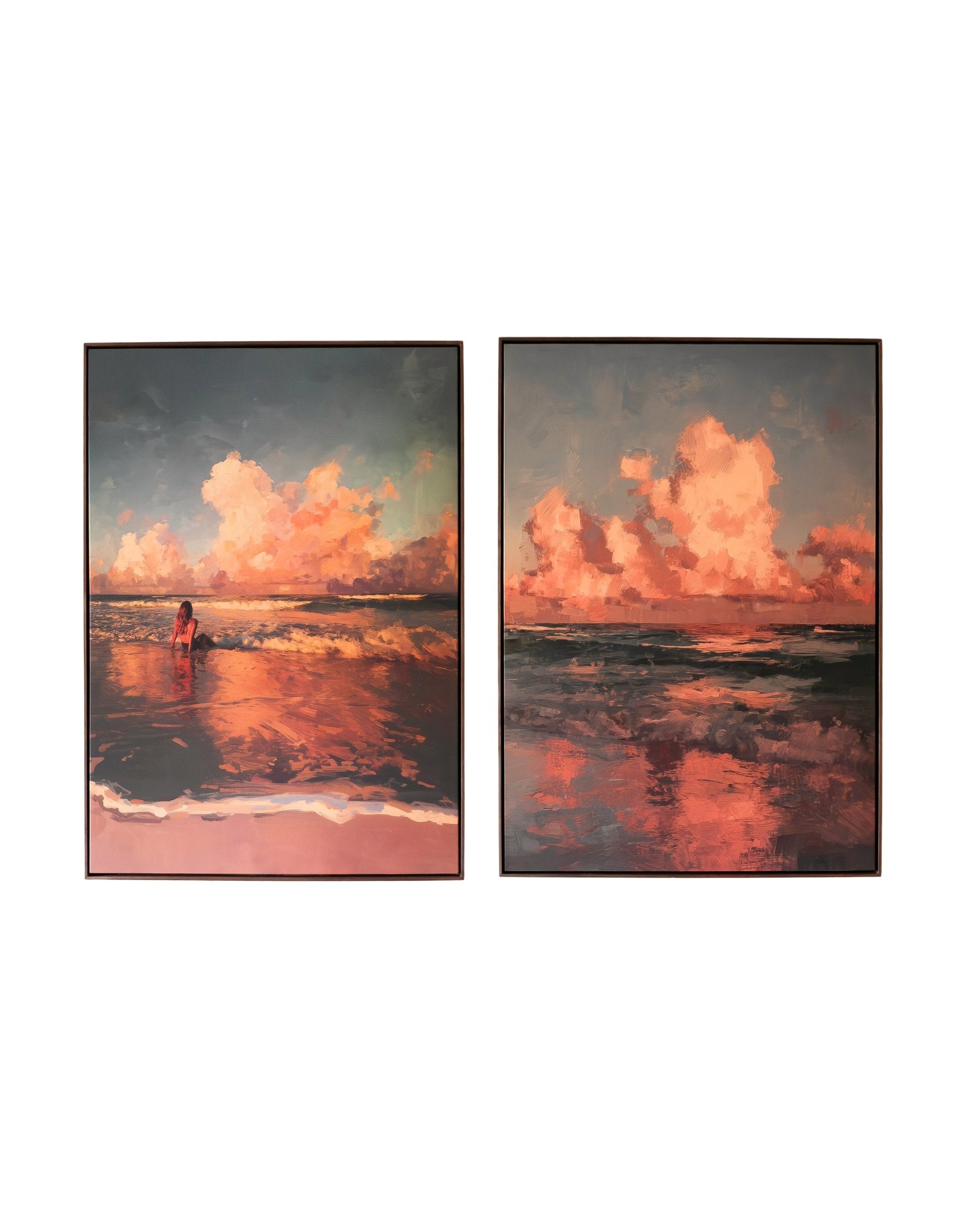 Crimson Tide – Framed Canvas (89 × 124 cm)