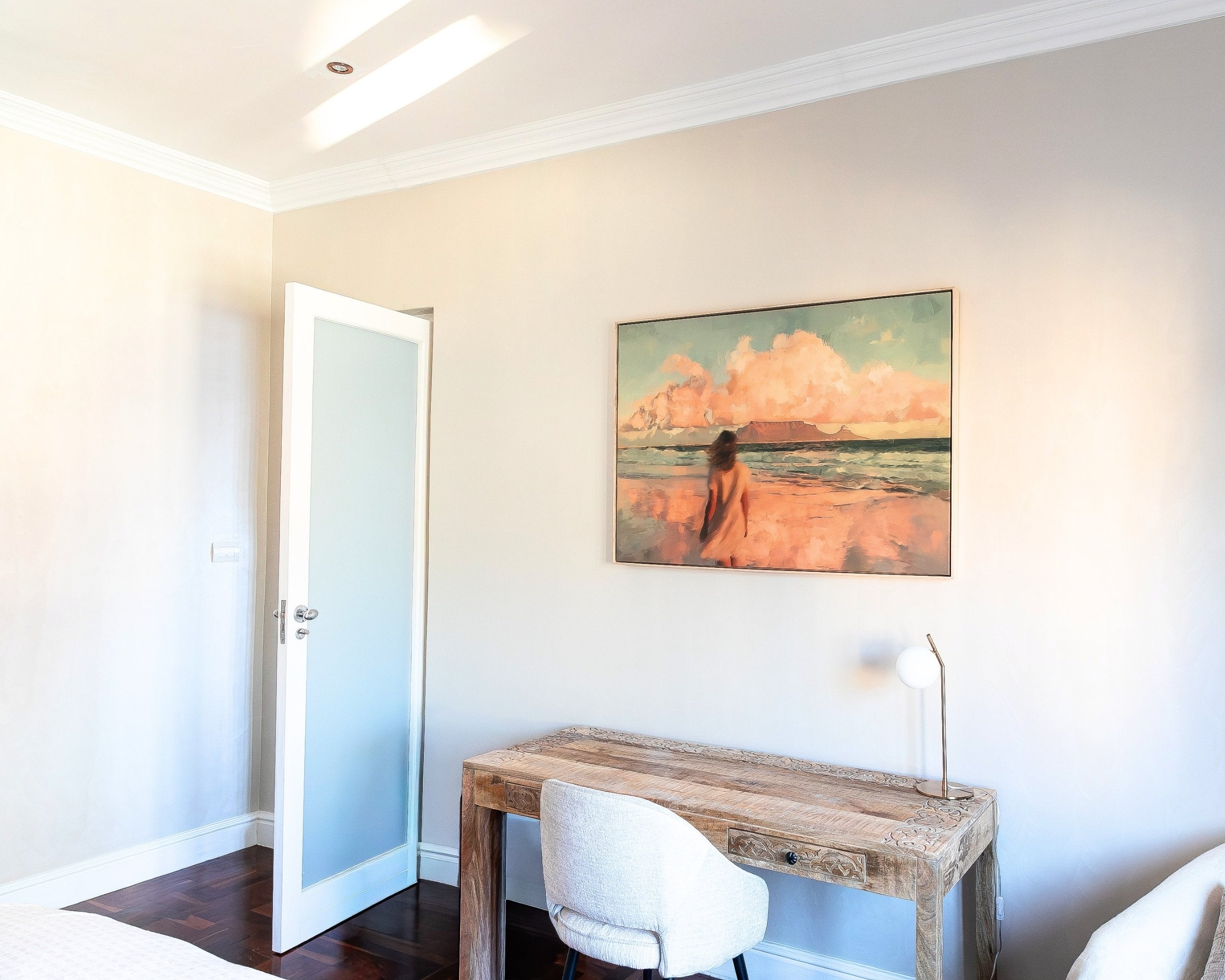 Table Mountain Inspired – Framed Canvas (89 × 124 cm)