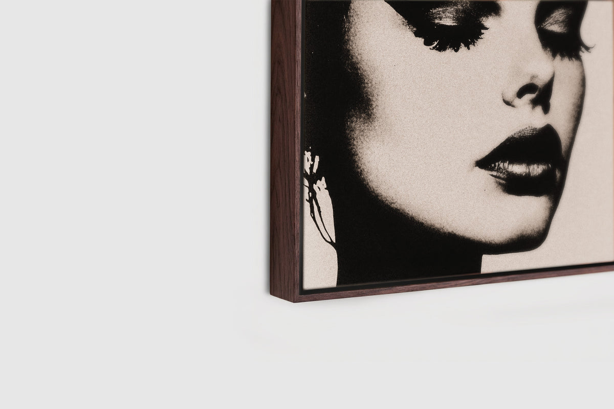 Les Trois Femmes III –  Square 60cm Framed Canvas