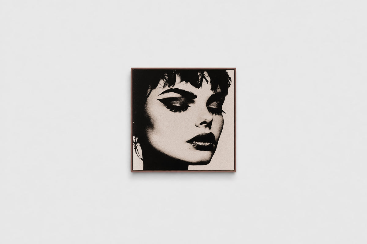 Les Trois Femmes III –  Square 60cm Framed Canvas