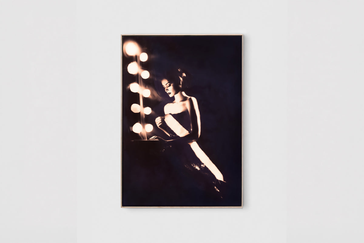 Lipstick & Courage – A0 Framed Canvas