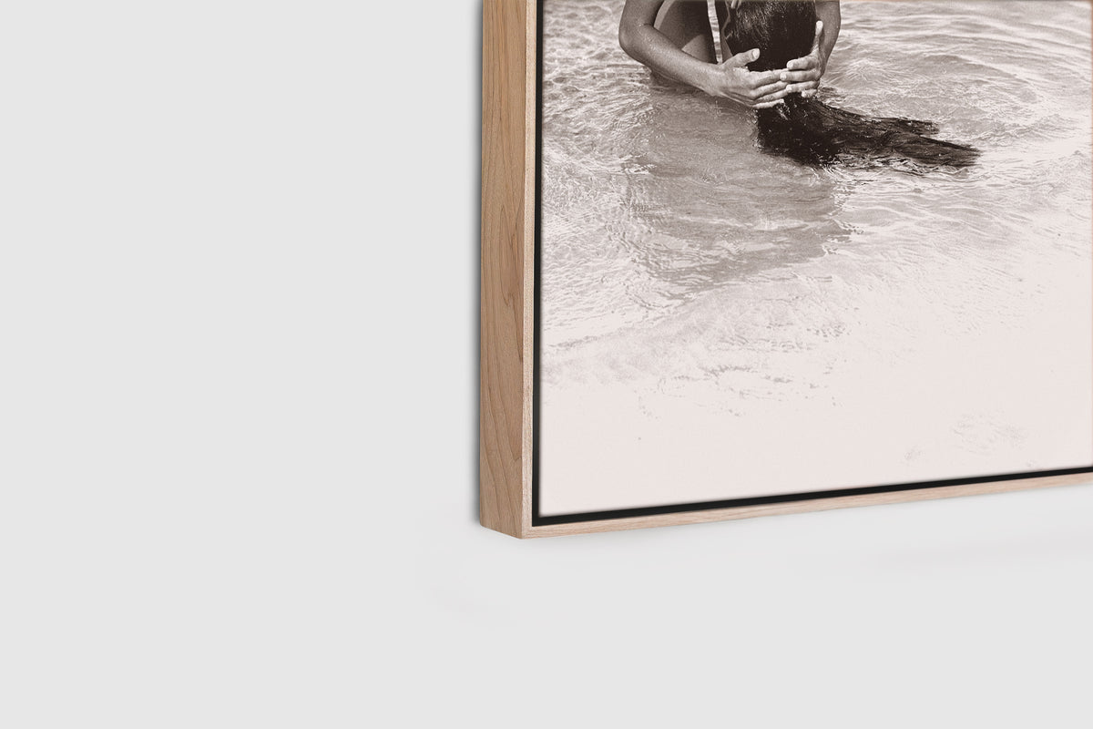 The Girl and the Sea – A0 Framed Canvas