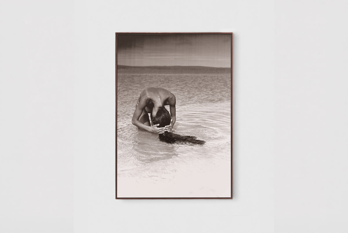 The Girl and the Sea – A0 Framed Canvas