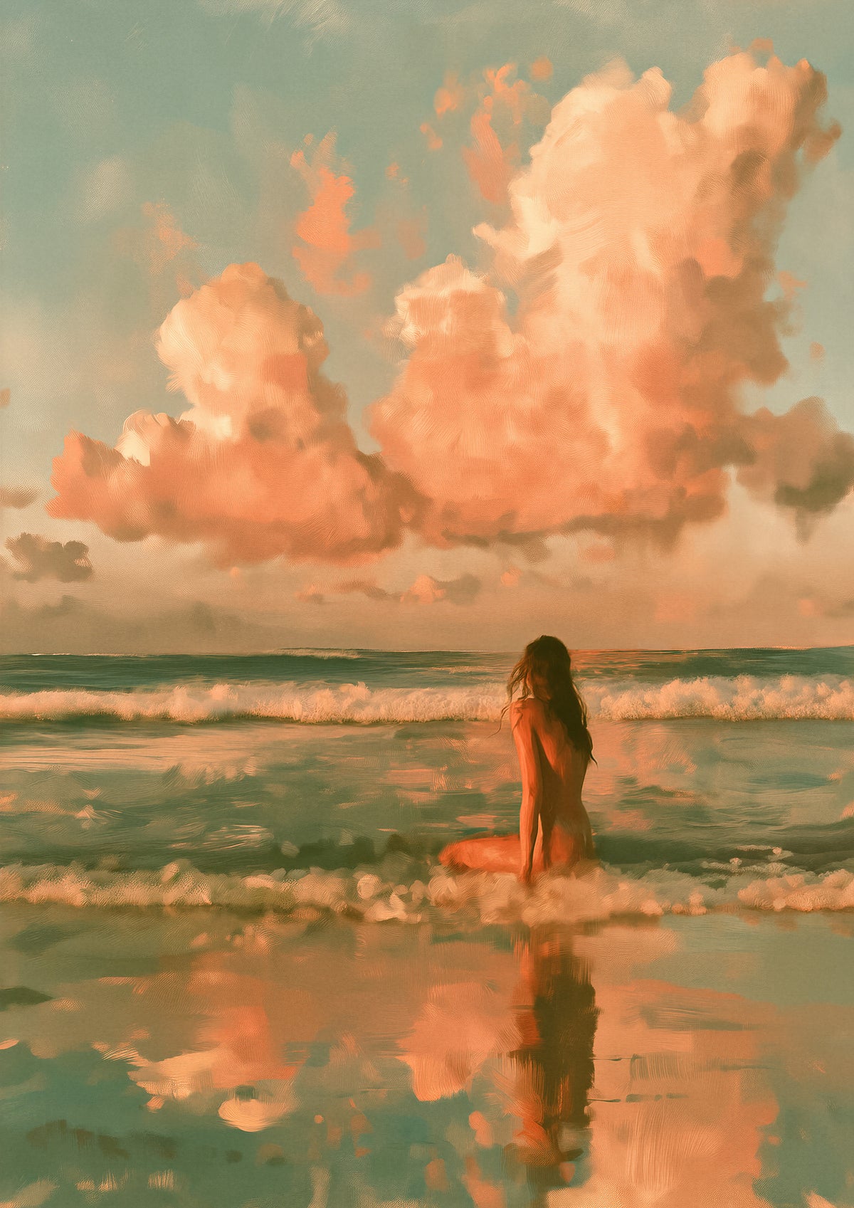 Held by the Tide  – A0 Framed Canvas